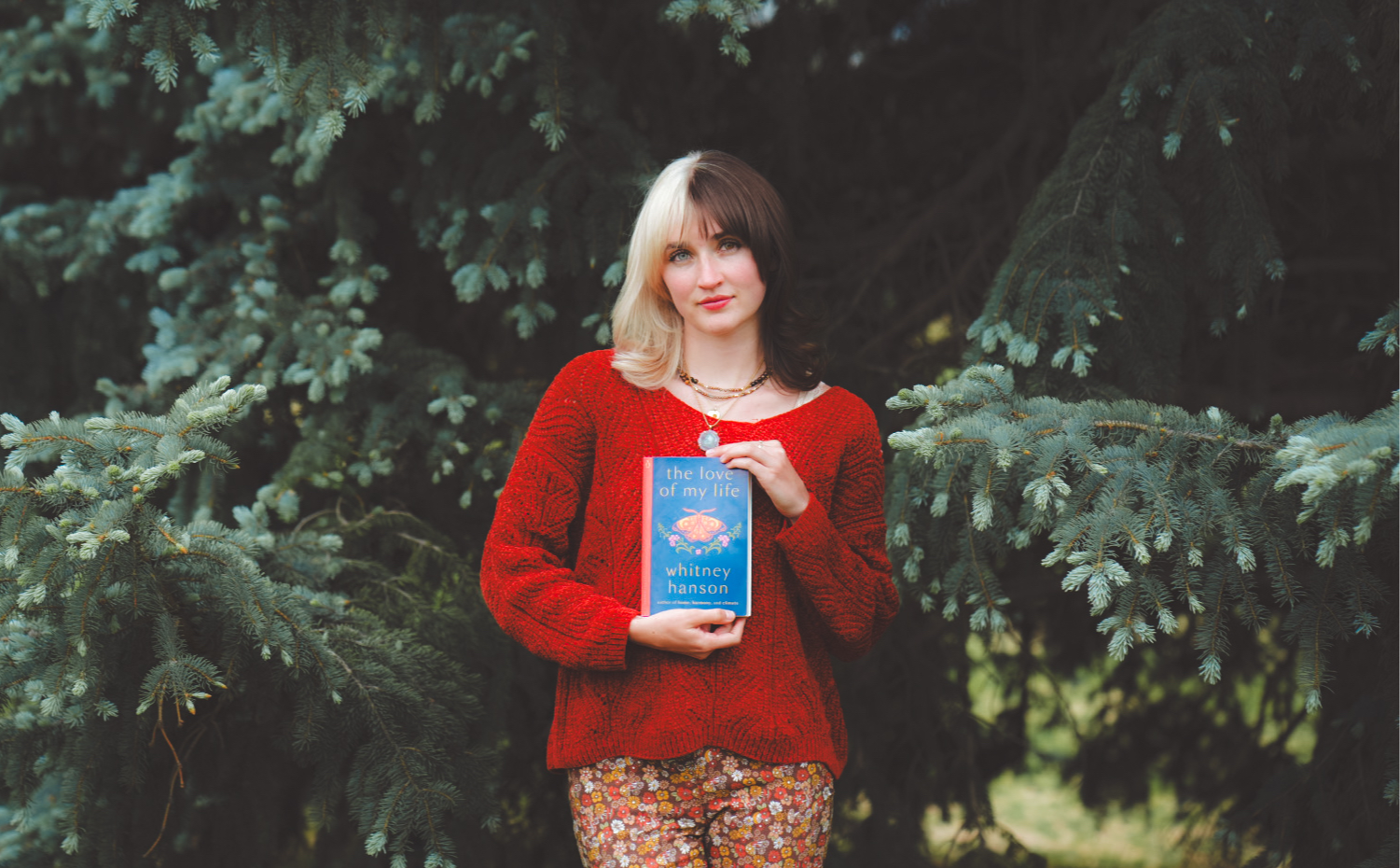 Whitney Hanson holding The Love of My Life book